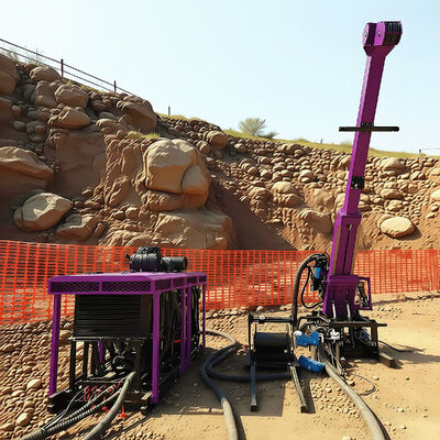Equipo de perforación geotécnico de la plataforma de perforación hidráulica de la base de la máquina perforadora del túnel de la flexibilidad direccional