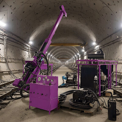 Equipo de perforación geotécnico de la plataforma de perforación hidráulica de la base de la máquina perforadora del túnel de la flexibilidad direccional