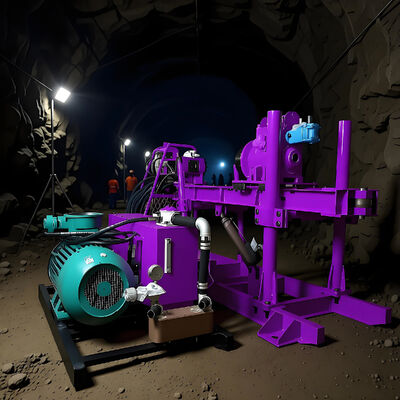 Equipo de perforación geotécnico de la plataforma de perforación hidráulica de la base de la máquina perforadora del túnel de la flexibilidad direccional