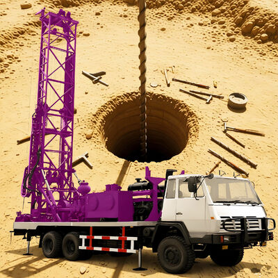 Ground Water Well Drilling Equipment Robust Performance Truck Mounted Water Well Drilling Rig Machine