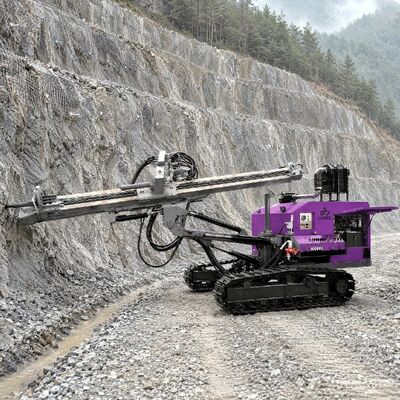 Proyecto de perforación DTH de tipo dividido Proyecto minero de perforación de agujeros de 30 m de profundidad Máquina de perforación Crawler