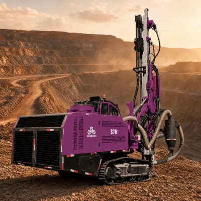 Crawler Drilling Rig Machine Water Cooled Turbo Engine More Power Consumes Less Fuel Hydraulic DTH Drilling Rig