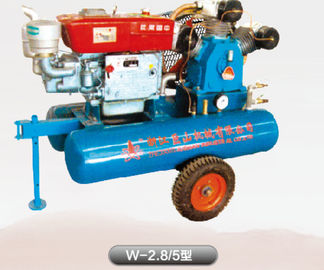 Peso diesel de Sanrock W-2.8/5 450kg del pistón de aire de la mina portátil del compresor